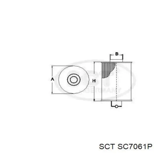 SC7061P SCT filtro combustible