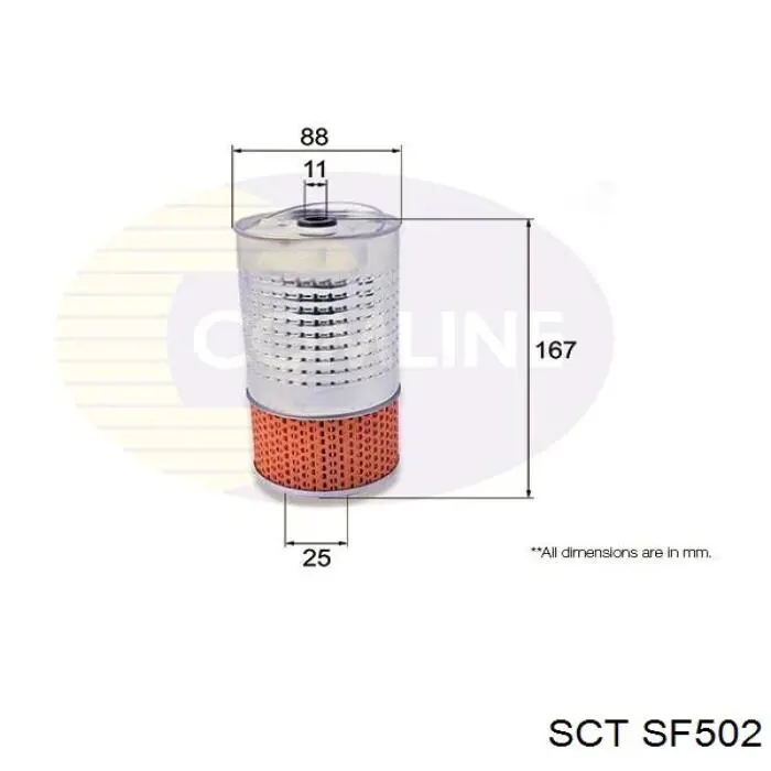 SF502 SCT filtro de aceite