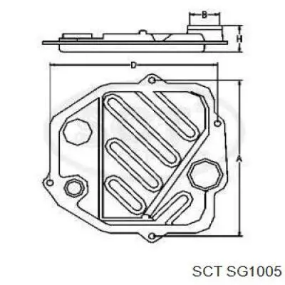 SG1005 SCT filtro de transmisión automática