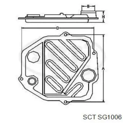 SG1006 SCT filtro caja de cambios automática