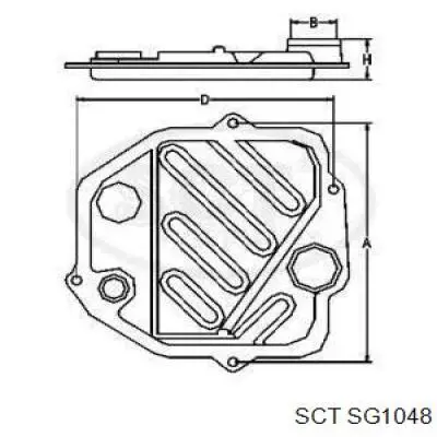 SG1048 SCT filtro caja de cambios automática