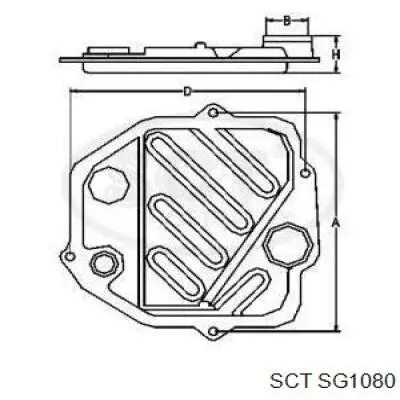 SG 1080 SCT filtro de transmisión automática