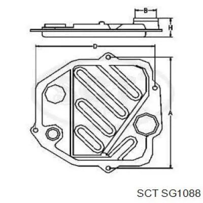 Filtro de transmisión automática FT146 Japan Parts
