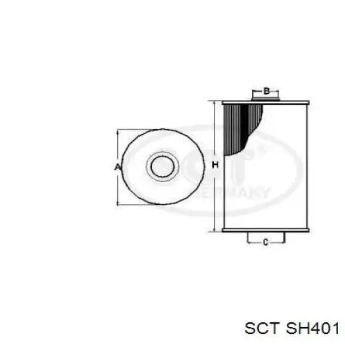 Filtro de aceite motor SCT SH401