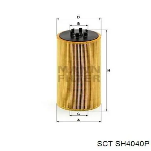 SH4040P SCT filtro de aceite