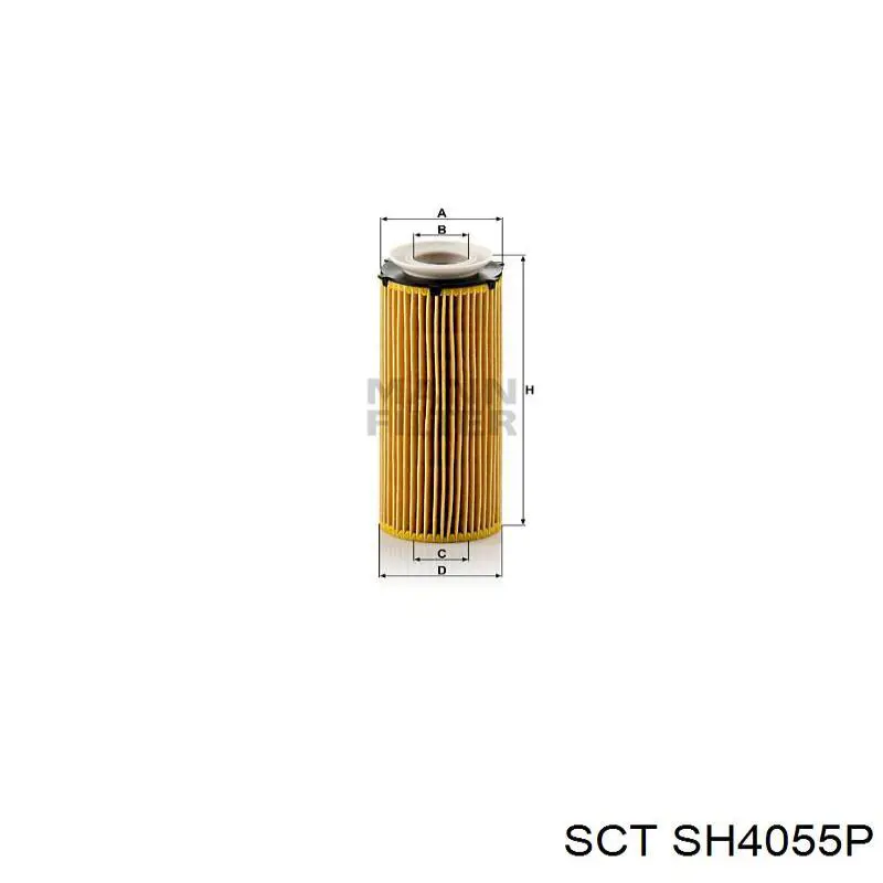 SH 4055 P SCT filtro de aceite