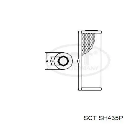SH435P SCT filtro de aceite