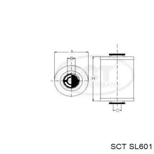 Filtro de combustible SL601 SCT