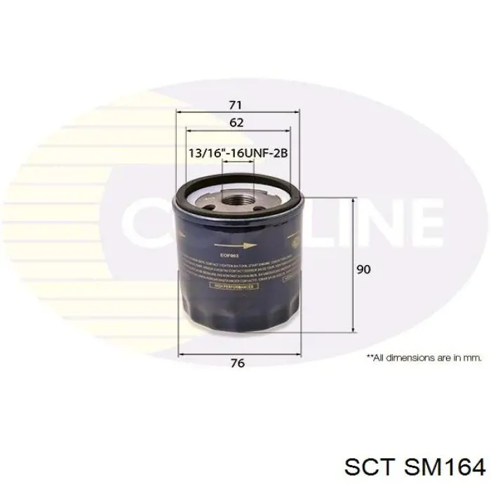 Filtro de aceite SM164 SCT