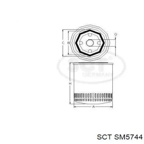 1582037 Ford filtro de aceite