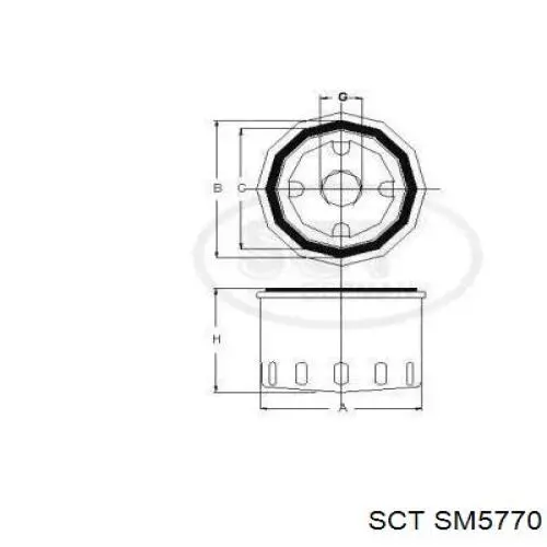 Comprar SM5770 SCT Filtros de aceite