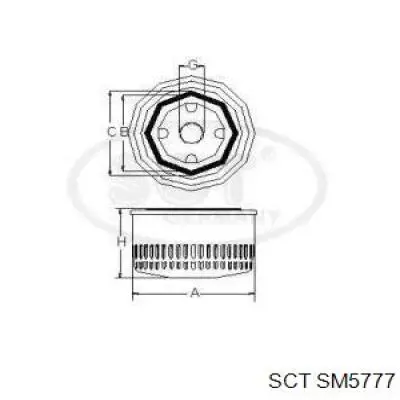 SM5777 SCT filtro de aceite