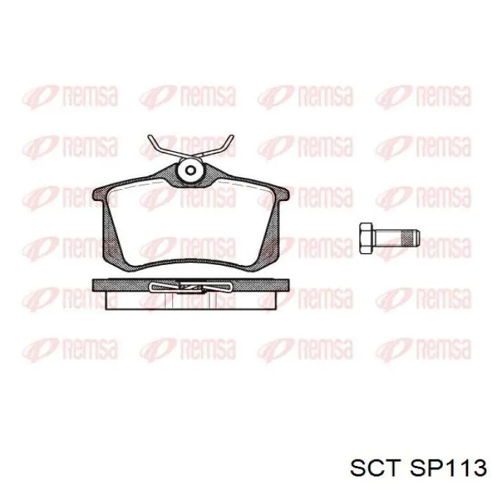 Pastillas de freno traseras SP113 SCT
