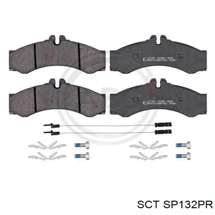 SP132PR SCT pastillas de freno delanteras