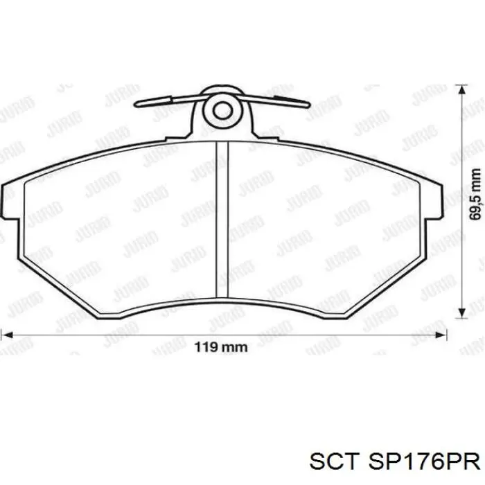 Pastillas de freno delanteras Seat Toledo 1 1L