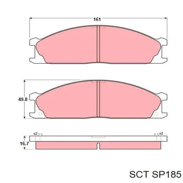 Pastillas de freno delanteras Nissan Terrano 1 WD21
