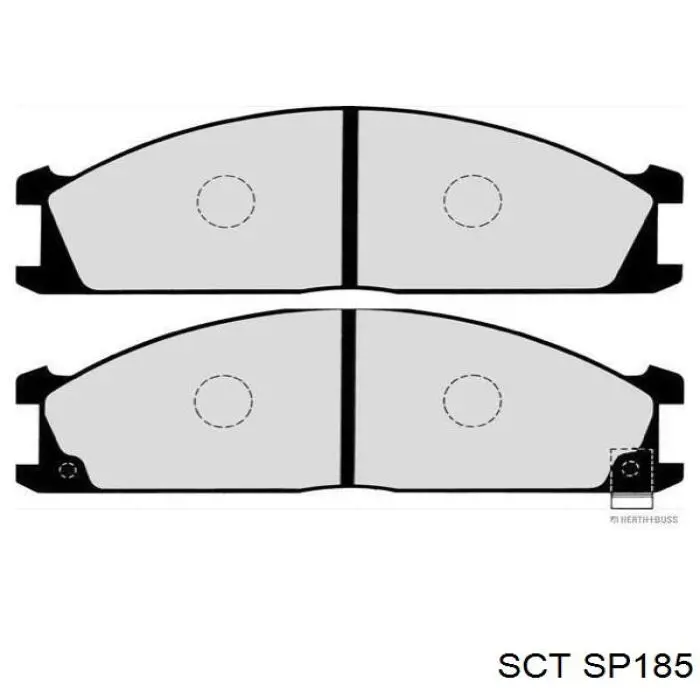 Pastillas de freno delanteras Nissan Terrano 1 WD21