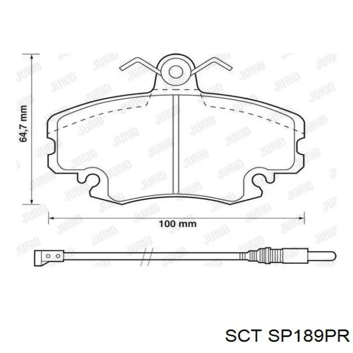 Pastillas de freno delanteras Peugeot 205 2 20A, C