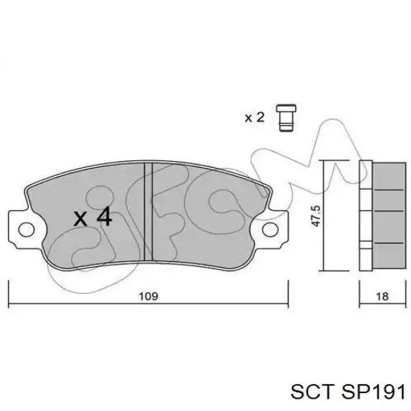 Pastillas de freno delanteras Fiat Tipo 160