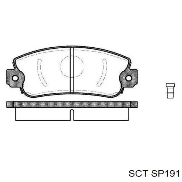 SP191 SCT pastillas de freno delanteras