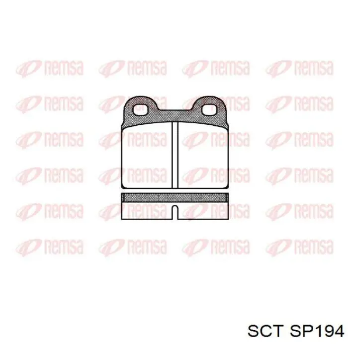 SP194 SCT pastillas de freno traseras