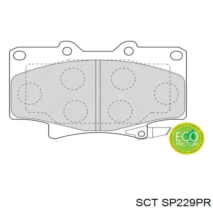 Pastillas de freno delanteras Necto FD6942A