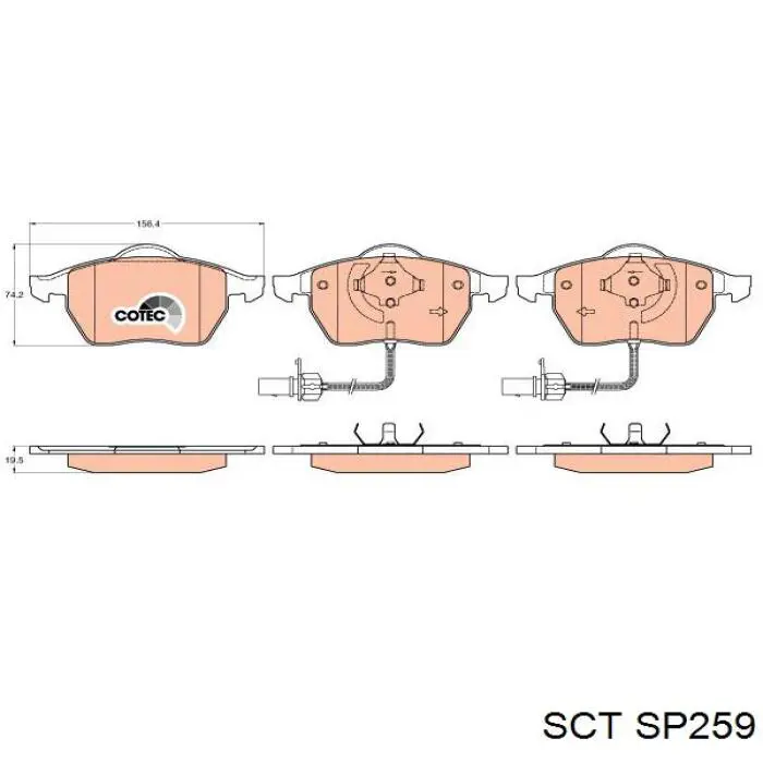 Pastillas de freno delanteras Audi A6 4F2