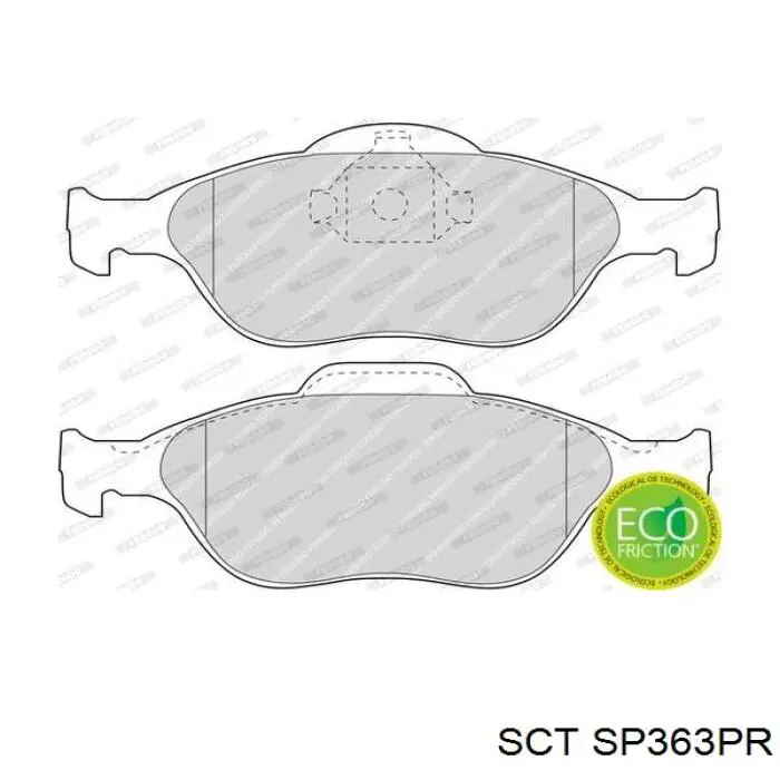 Comprar SP363PR SCT Pastillas delanteras de freno