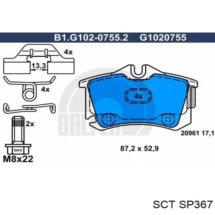 Pastillas de freno traseras Volkswagen Jetta 6 162, 163, AV3, AV2, AY2, AY3