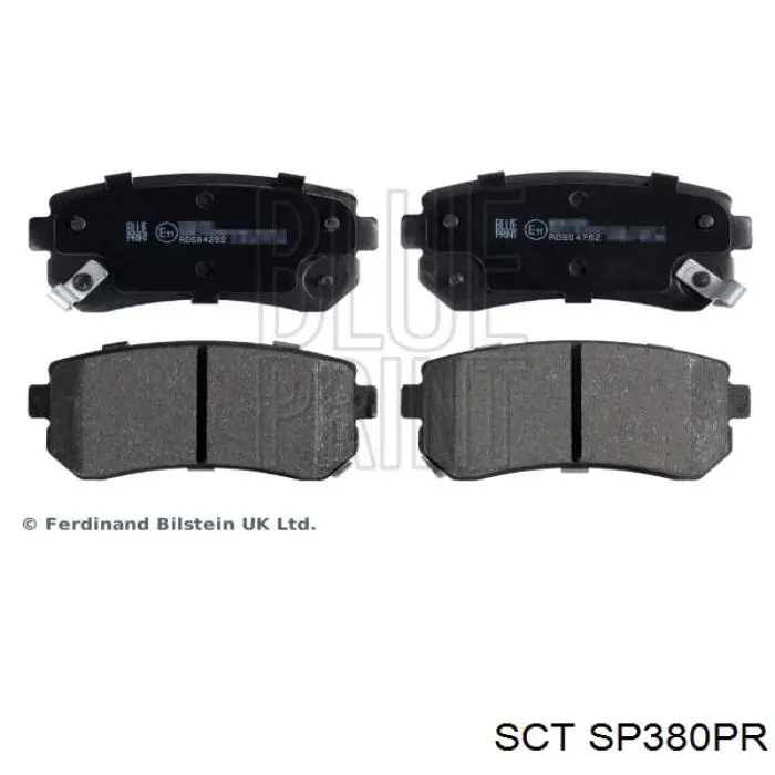 Pastillas de freno traseras SP380PR SCT