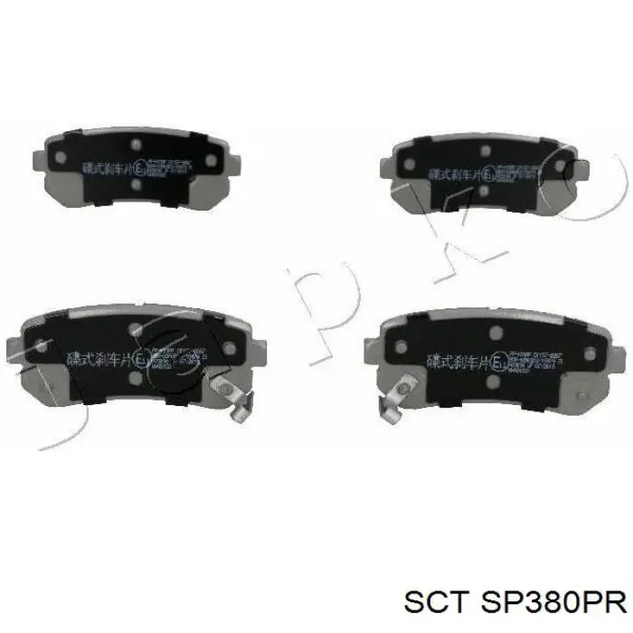 SP380PR SCT Pastillas freno traseras