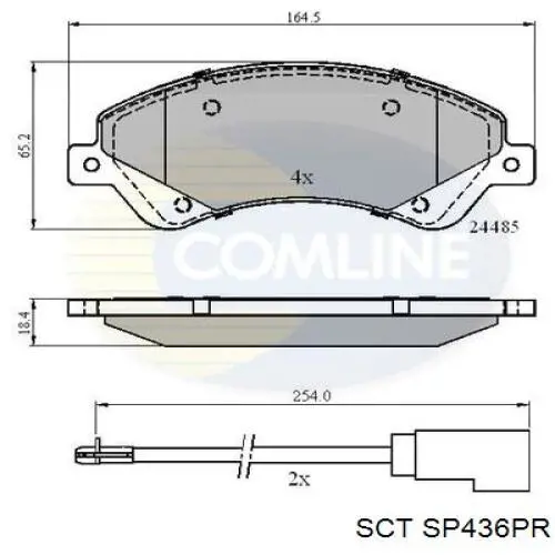 Pastillas de freno delanteras Ford Transit 6 V347/8