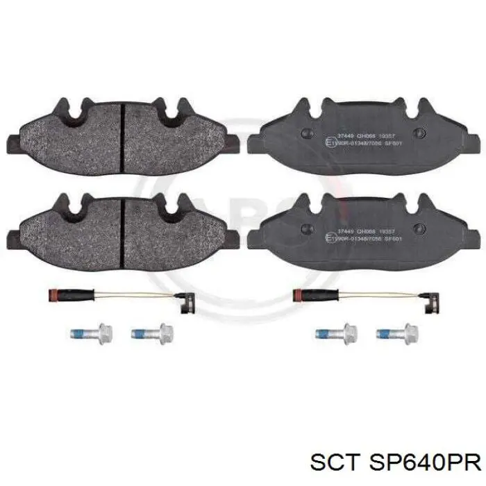 SP640PR SCT pastillas de freno delanteras