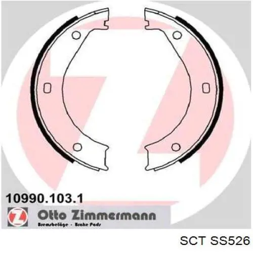 SS526 SCT juego de zapatas de frenos, freno de estacionamiento