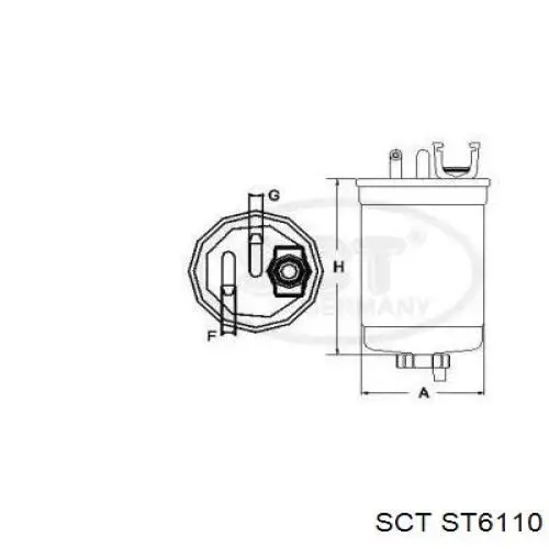 FE0373 Bremsi Filtro de gasolina