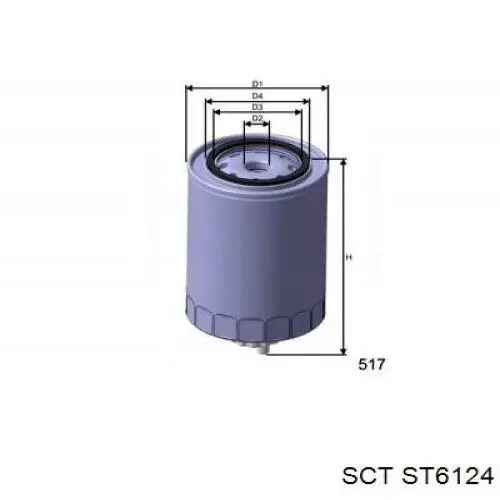 DF 3524 Mfilter filtro combustible