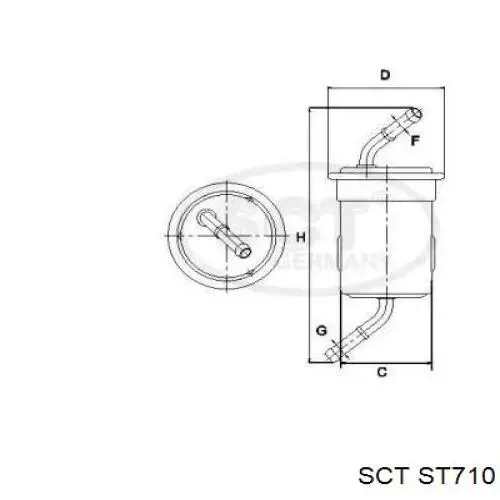 Filtro de combustible WK61414 Mann-Filter