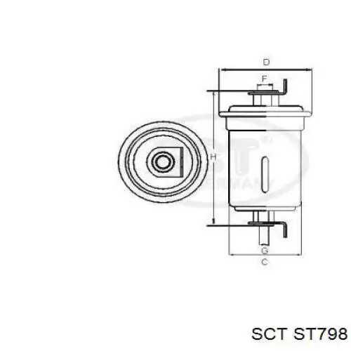 ST798 SCT filtro combustible