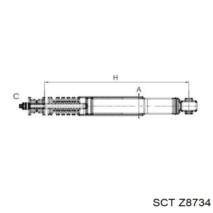 Z8734 SCT amortiguador delantero