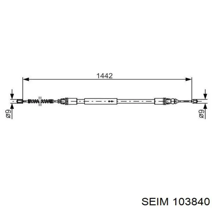 Comprar GCH1669 TRW Cable de freno de mano trasero derecho/izquierdo