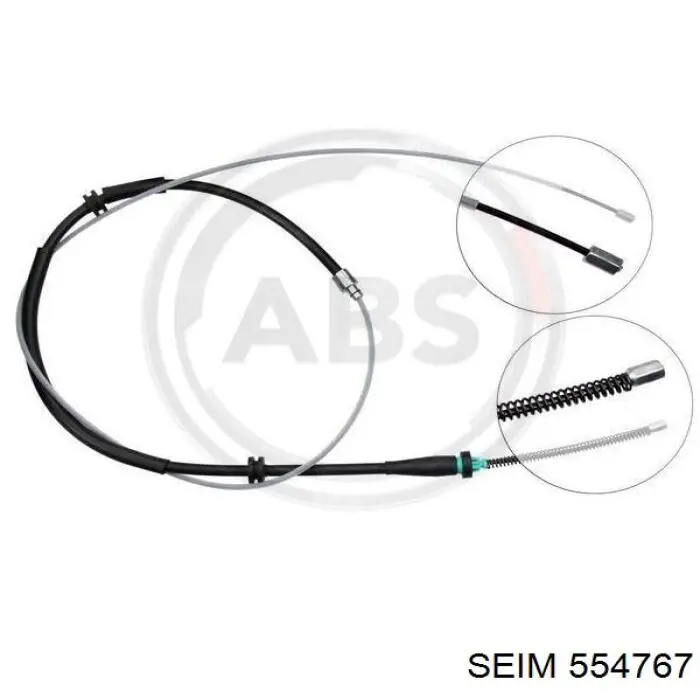 554767 Seim cable de freno de mano trasero derecho/izquierdo