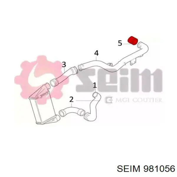 Tubo intercooler 13366 Fare