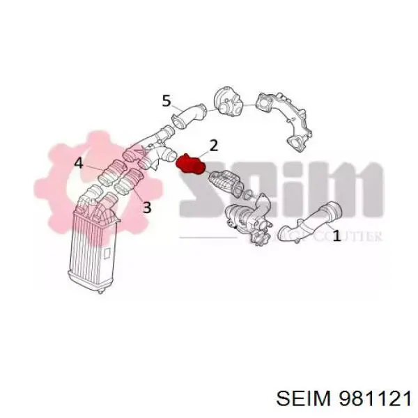 981121 Seim tubo flexible de aire de sobrealimentación, de turbina