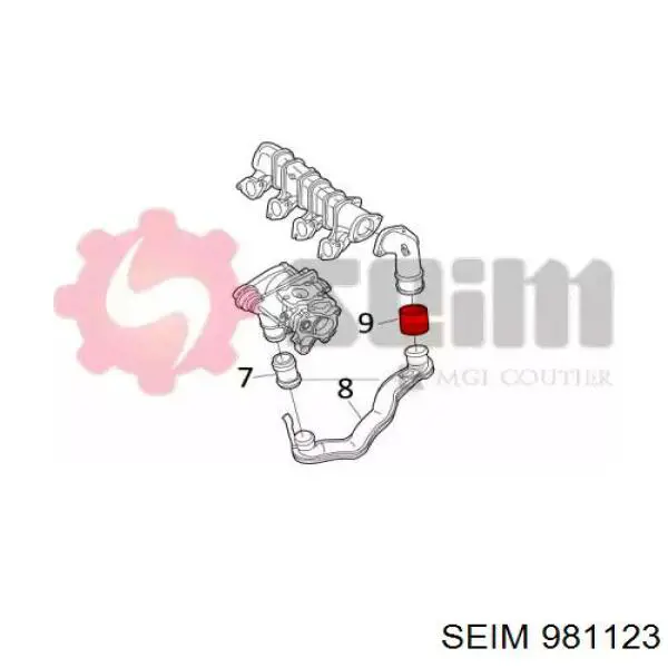 981123 Seim tubo flexible de aire de sobrealimentación, de turbina