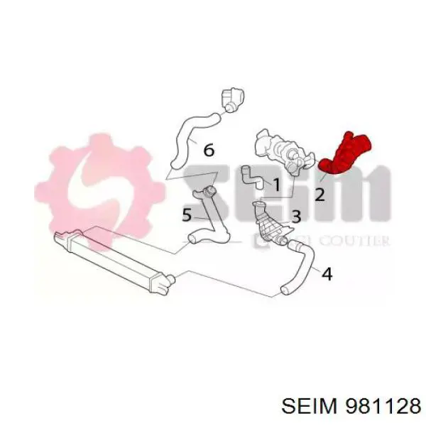 Manguito de aire del medidor de masa de aire 2S6Q9C623AA Ford