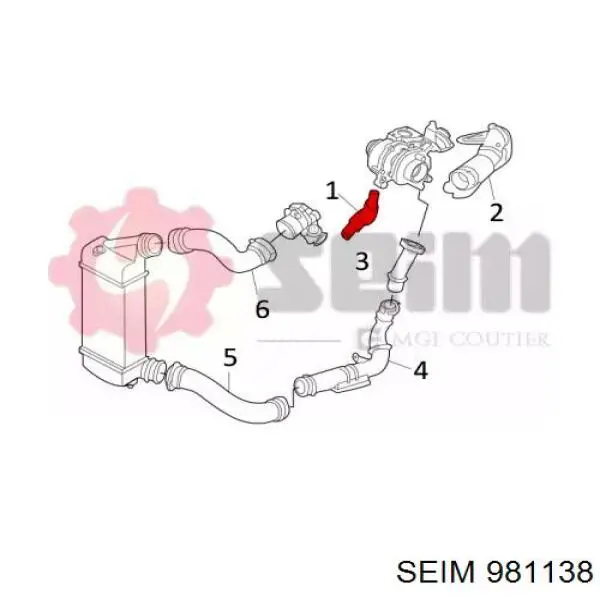 981138 Seim tubo (manguera Para Drenar El Aceite De Una Turbina)