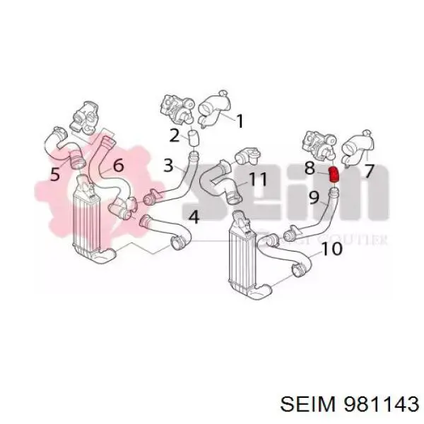Comprar 11062 Fare Tubo de salida de aire del turbocompresor