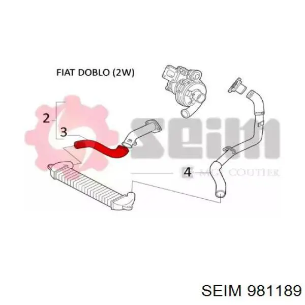 Comprar DCF026TTS Thermotec Tubo intercooler