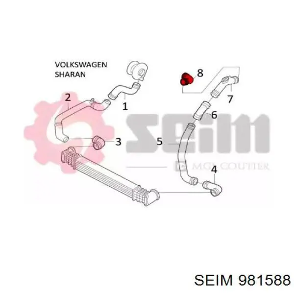 Tubo de admisión del cuerpo de mariposa 1203502 Ford