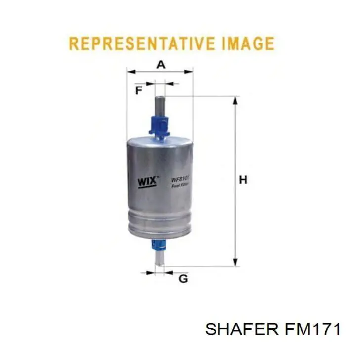 Filtro combustible Shafer FM171 precio, desde 5,17 EUR